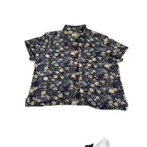 Havana Jack's Cafe Hawaiian Shirt Cropped Size XL